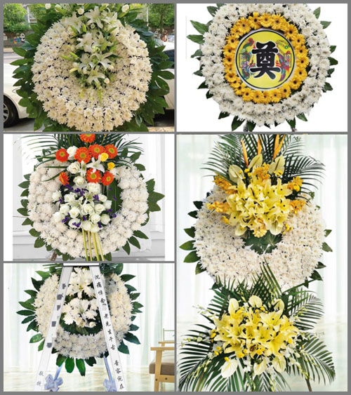 湖北襄阳市老河口市仙人渡镇雷家牌坊村花圈速递